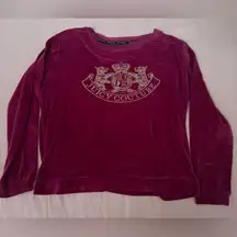 Juicy Couture Fuchsia Velour Top