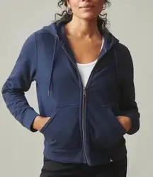 American Giant Relaxed Classic Full Zip Oxford Blue Cotton XS Hoodie Made in USA