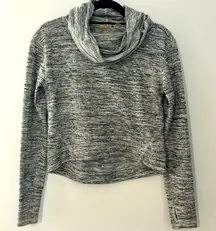 Z by Zella Mockneck‎ Cropped Sweater Gray Size XS Tall