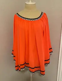 Orange 3/4 Sleeve Top