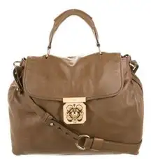 Chloé Chloe Brown Elise 2 way leather satchel handbag