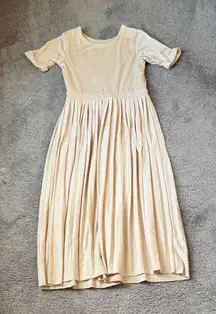 Inherit Emersyn Beige Pleated Dress SIZE XS