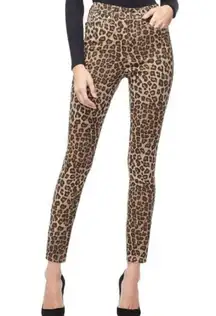 Good American Leopard Print Jeans Brown Size 28 High Rise Good Waist