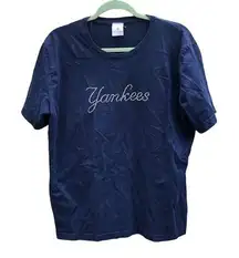 NY YANKEES WOMENS JEWELED TEE