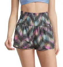 Free People Movement The Way Home Printed Shell Running Shorts Womens Size M