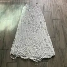 Bec & bridge raw edge white maxi dress