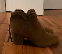 Forever 21 Suede Brown Heel Booties