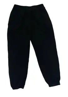 Apiece Apart Pull-On Organic Cotton Jogger Pants Classic Black size Medium