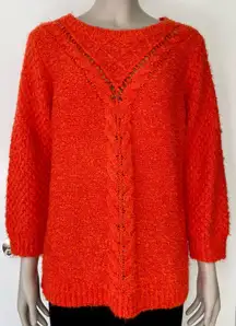 Vibrant Orange Sweater