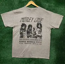 Motley Crue Hard Rock Energy & Heavy Metal Power T-Shirt Size Medium