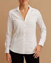 Sharagano White Button Down Shirt XL