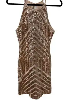 #111 PROMGIRL sequined mini dress