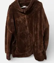 Lularoe Half Zip Nancy Brown Size XL