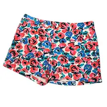 Tommy Hilfiger Multicolored Floral Art Deco Print Shorts Sz 12