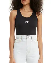Levi’s Sleeveless Logo-Graphic Bodysuit