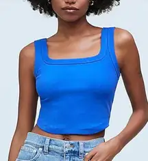 NWT Madewell The Tailored Crop Tank in Sleekhold - size M