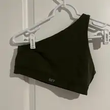 Set Active One Shoulder Sports Bra – Size Small – Green