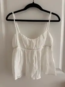 White Babydoll Top