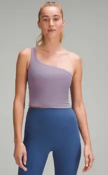 Lululemon Ribbed Nulu Asymmetrical Yoga Tank Top in Purple Ash