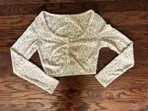 Cheetah Print Crop Top And Headband