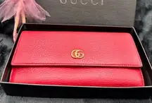 GUCCI LEATHER CONTINENTAL WALLET