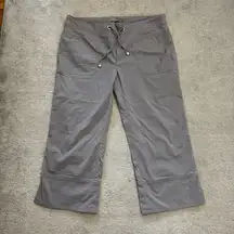 PrAna Cropped Capri Hiking Outdoor Pants Stretch Fabric Pockets