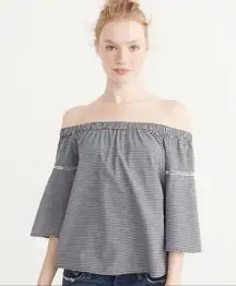 Abercrombie & Fitch Off the Shoulder Gingham Top