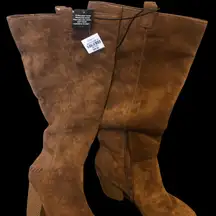 Ana Lendy brown suede boots. Size 11