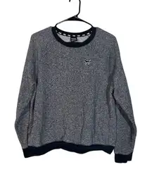 Victoria's Secret Pink Gray Crew Neck Casual Pullover Sweatshirt Women Sz M