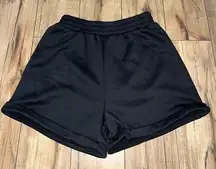 black sweat shorts