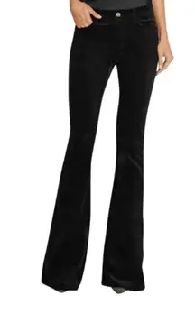 ‘Maria High Rise Flare Leg Velvet