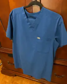 FIGS Scrub Top Catarina One-Pocket Royal Blue