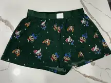 Arizona Jean Company Green Dog Print Women's Shorts size S