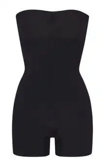 Skims Seamless Sculpt Strapless Shortie Bodysuit Onyx Size S NWOB