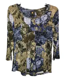 JM Collection Floral Blouse Size PL