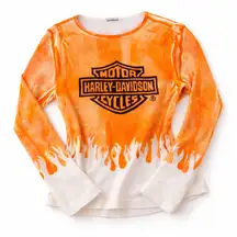 Harley Davison Vintage Early 2000’s Fire Graphic Tee