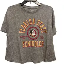 FSU Florida State University Seminoles Pressbox by Royce Apparel Women's Tee, L