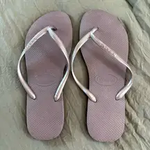 Havaianas Dusty Lilac Thong Flip Flops. Size 41-42. US 9/10.