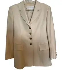 Escada Margaretha Ley Blazer size 38 Cream gold button
