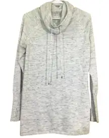 Artisan NY Women's Size 2X Ivory / Gray Cowl Neck Long Sleeve Sweater jacket top