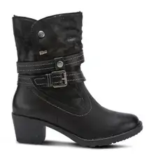 Spring Step Relife Boisa Boot Black Vegan Leather 9 US 40 EU NIB Water Resistant