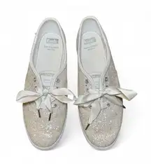 Keds X Kate Spade New York Champion Glitter Wedding Flats Sneakers Sz 7.5