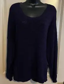 Women's Purple Long Sleeve Top 2X