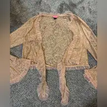 Betsey Johnson Vintage Tie Front Cardigan