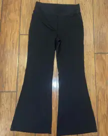 POP FIT black flared leggings pants EUC woman’s size XL