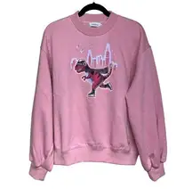 Coach   Rexy City Skyline Sweatshirt Dark Pink Women’s Size Large