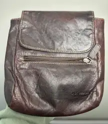 Jack Georges Leather Crossbody Bag‎ Voyager Traveler Messenger Brown Boho