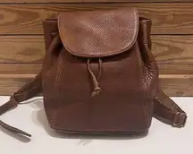 VINTAGE 80’s Coach Sonoma Pebbled Leather Brown Backpack No:I4E-4911. No Fob Tag