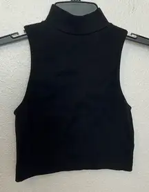 Zara Ribbed Cropped Mockneck Sweater Size XS/Small