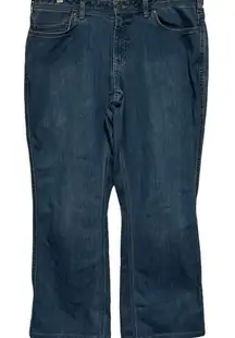 Carhartt Women's Relaxed Fit High‎ Rise Boot Cut Jeans Size 16 Regular